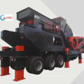 100 Tonnen pro Stunde Betonrecycling Tragbarer Brecher Granit Kalkstein Mobile Räder Prallbrecheranlage